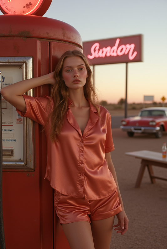 Peach Sorbet Short Pajamas