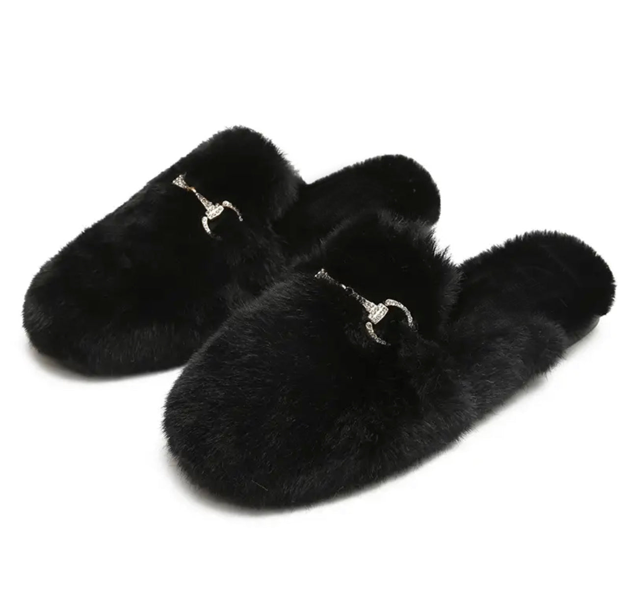Mae Black Slippers