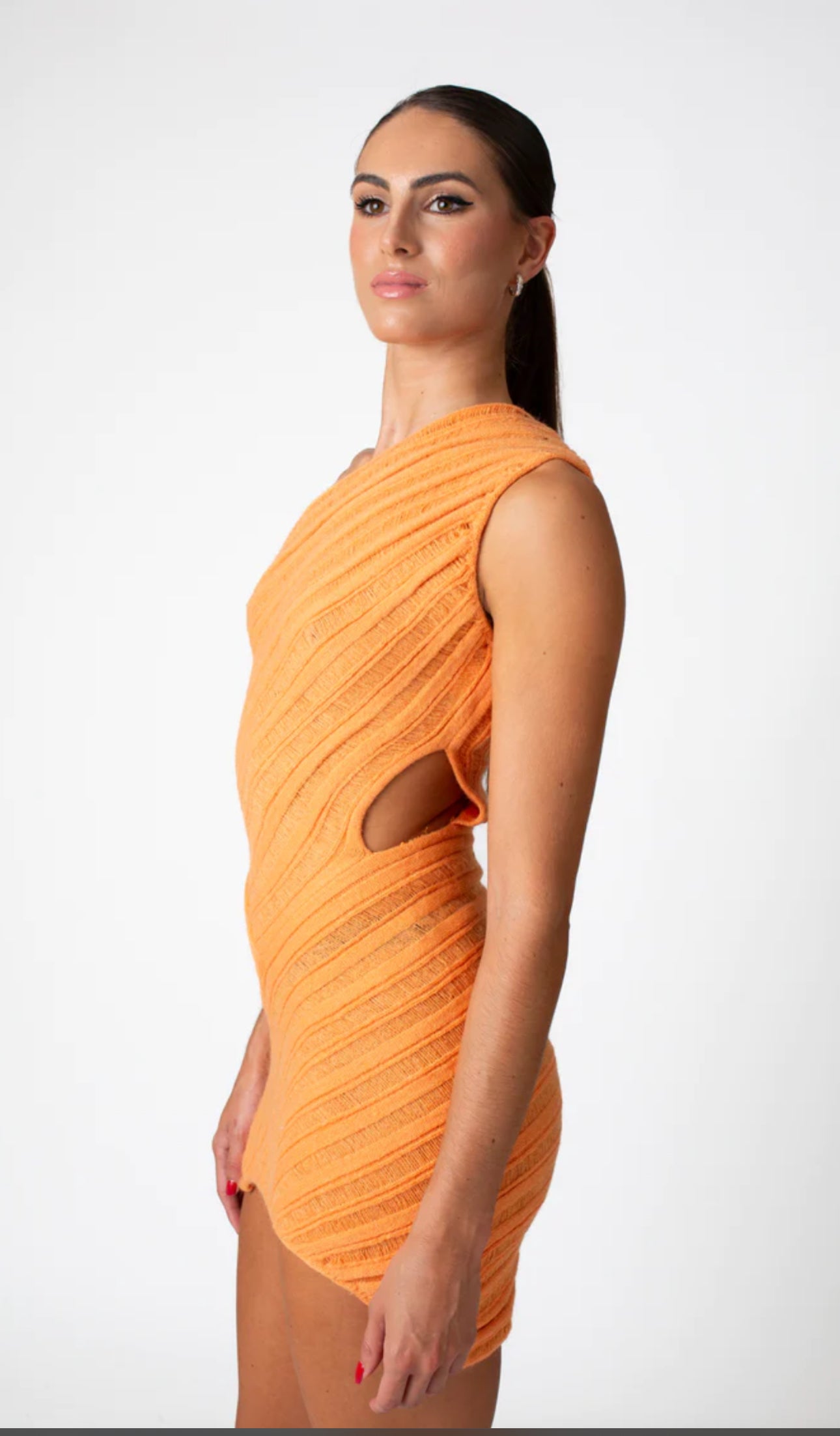 Marylin Short Orange Dress