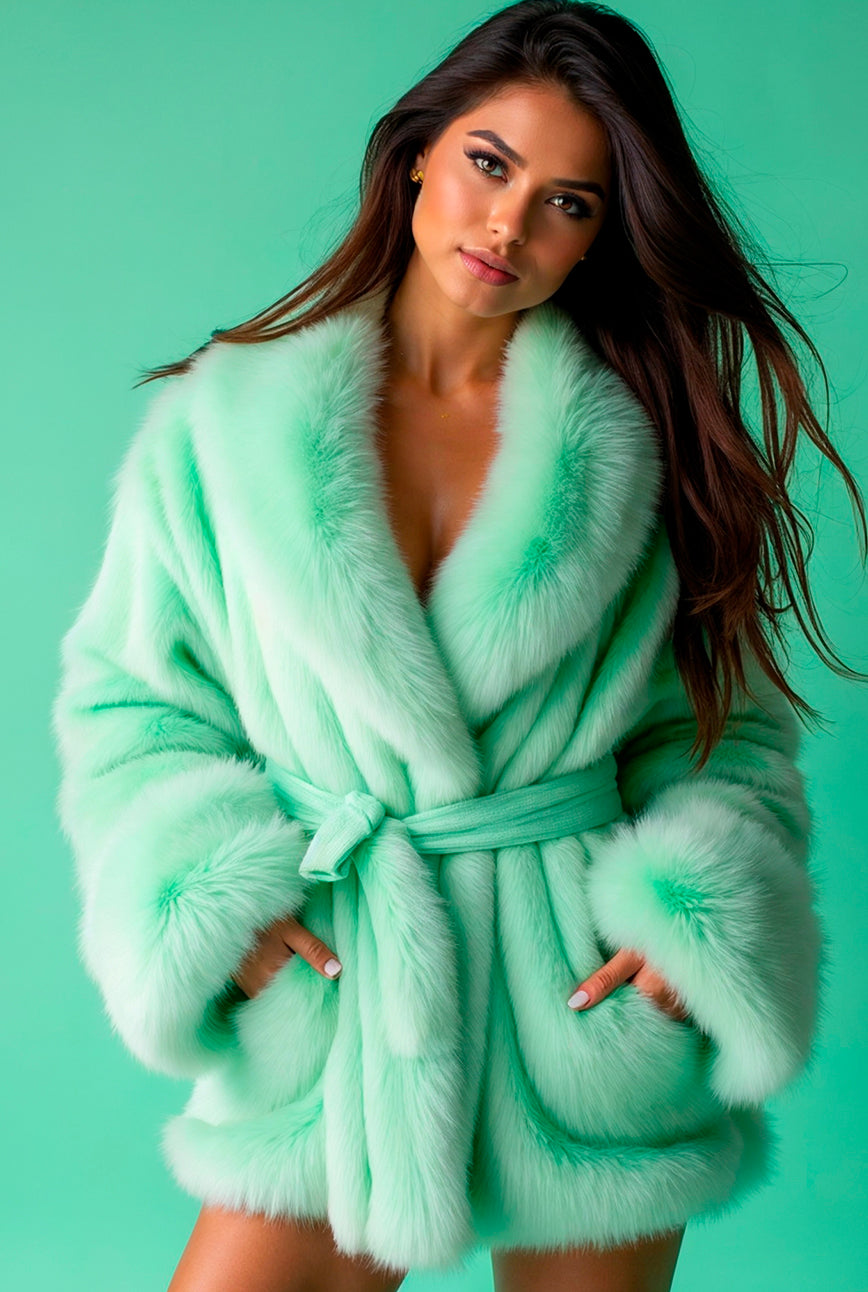 Mint Frost Robe