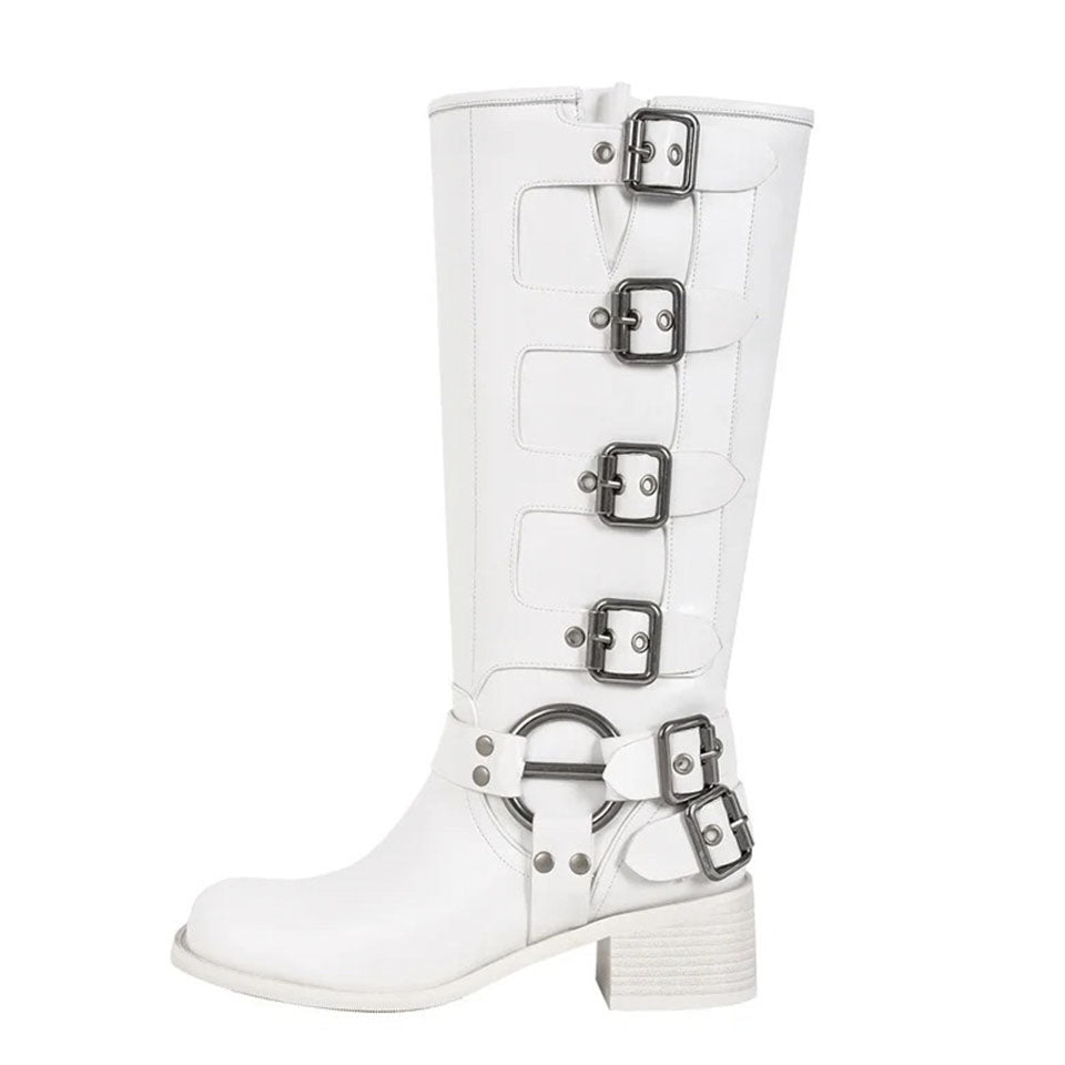 Hanna White Boots