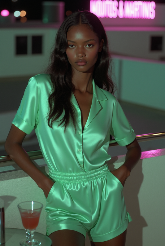 Mint Frost Short Pajamas