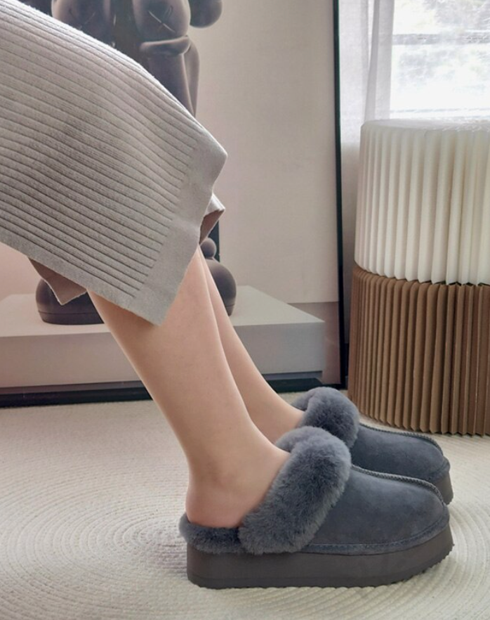 Aby Gray Slippers