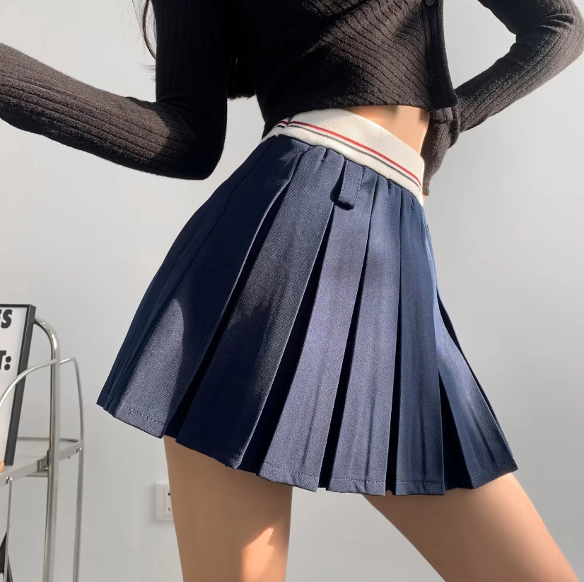 Priscila Navy Skirt