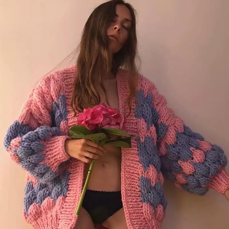The Pink Puffs Cardigan